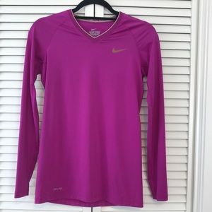 Nike Pro Combat Fitted Long-Sleeve Short, S, EUC